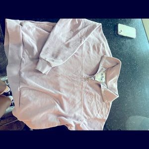 Lavender hollister quarter zip size small fits like a medium.
